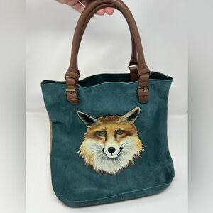 Anthropologie Garden Guest Fox Tote by Miss Albright